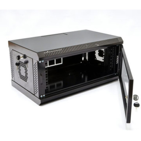 Настенный монтажный шкаф 4U, акрил (UA-MGSWA435B)