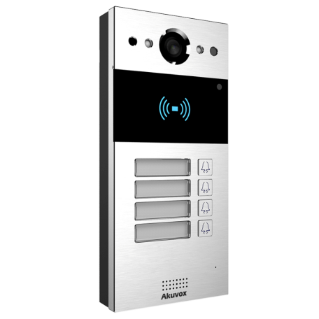 Четырехабонентная вызывная панель Akuvox R20B Четырехабонентная вызывная панель Akuvox R20B