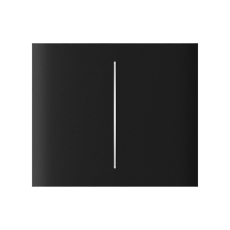 Кнопка Ajax CenterButton (2-gang) vertical black для двухклавишного выключателя