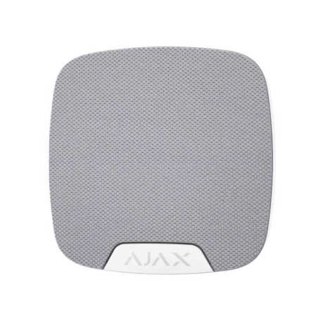 Беспроводная сирена Ajax HomeSiren S (8PD) white с клеммой для дополнительного светодиода