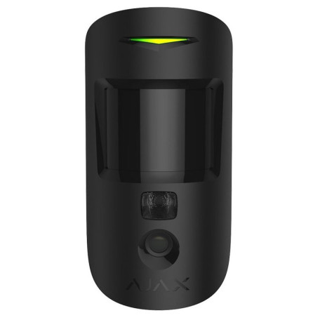 Беспроводной извещатель движения Ajax MotionCam S (PhOD) (8PD) black с функциями фотоверификации тревог, фото по запросу и сценарию