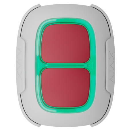 Бездротова тривожна кнопка Ajax Superior DoubleButton G3 Jeweller white