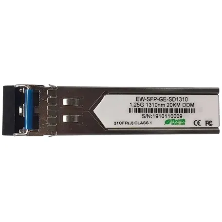 Модуль SFP Ewind EW-SFP-GE-SD1310 155M, Single-mode Dual Fiber, 1310nm, 20km, LC connector Модуль SFP Ewind EW-SFP-GE-SD1310 155M, Single-mode Dual Fiber, 1310nm, 20km, LC connector