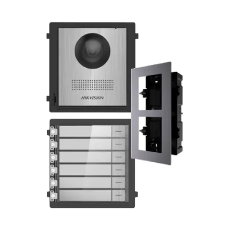 Комплект модулей Hikvision DS-KD8003-IME1NS + DS-KD-ACF2/Plastic + DS-KD-KK/S