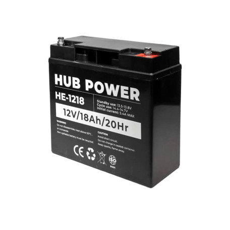 Аккумулятор 12В 18 Ач для ИБП Hub Power HE-1218