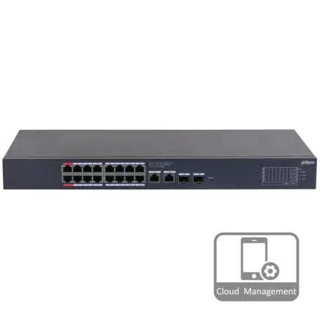 Комутатор 20 портів керований Dahua DH-CS4220-16GT-190 PoE