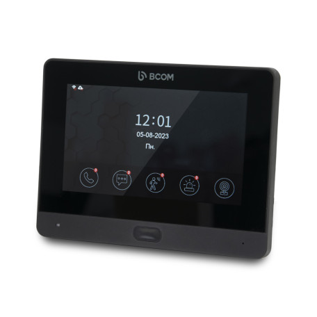 Wi-Fi відеодомофон 7" BCOM BD-760FHD/T Black з підтримкою Tuya Smart Wi-Fi відеодомофон 7" BCOM BD-760FHD/T Black з підтримкою Tuya Smart