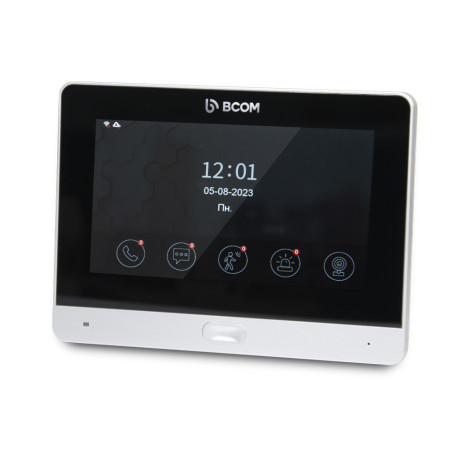 Wi-Fi відеодомофон 7" BCOM BD-760FHD/T Silver з підтримкою Tuya Smart Wi-Fi відеодомофон 7" BCOM BD-760FHD/T Silver з підтримкою Tuya Smart