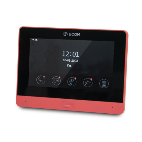 Wi-Fi відеодомофон 7" BCOM BD-760FHD/T Red з підтримкою Tuya Smart Wi-Fi відеодомофон 7" BCOM BD-760FHD/T Red з підтримкою Tuya Smart