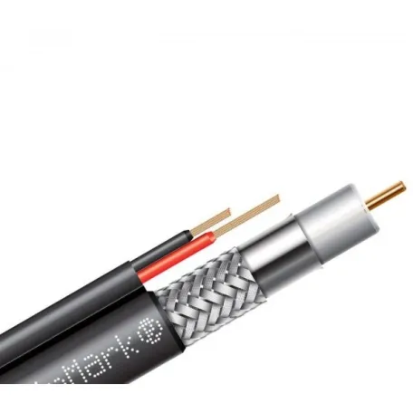 Кабель коаксиальный FinMark F 5967BV black-2x0.75power (черный, 100м)