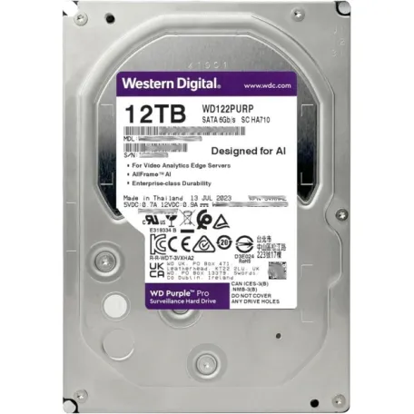 Жесткий диск внутренний Western Digital WD122PURP 12Тб