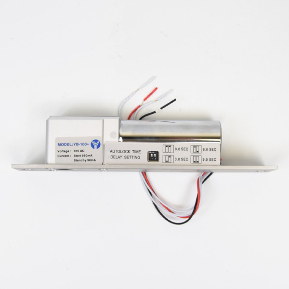 Замок ригельний Yli Electronic YB-100+ врізний для системи контролю доступу з таймером