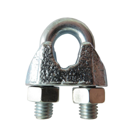 Затискач для сталевих канатів оцинкований DIN 741 3 мм Затискач для сталевих канатів оцинкований DIN 741 3 мм